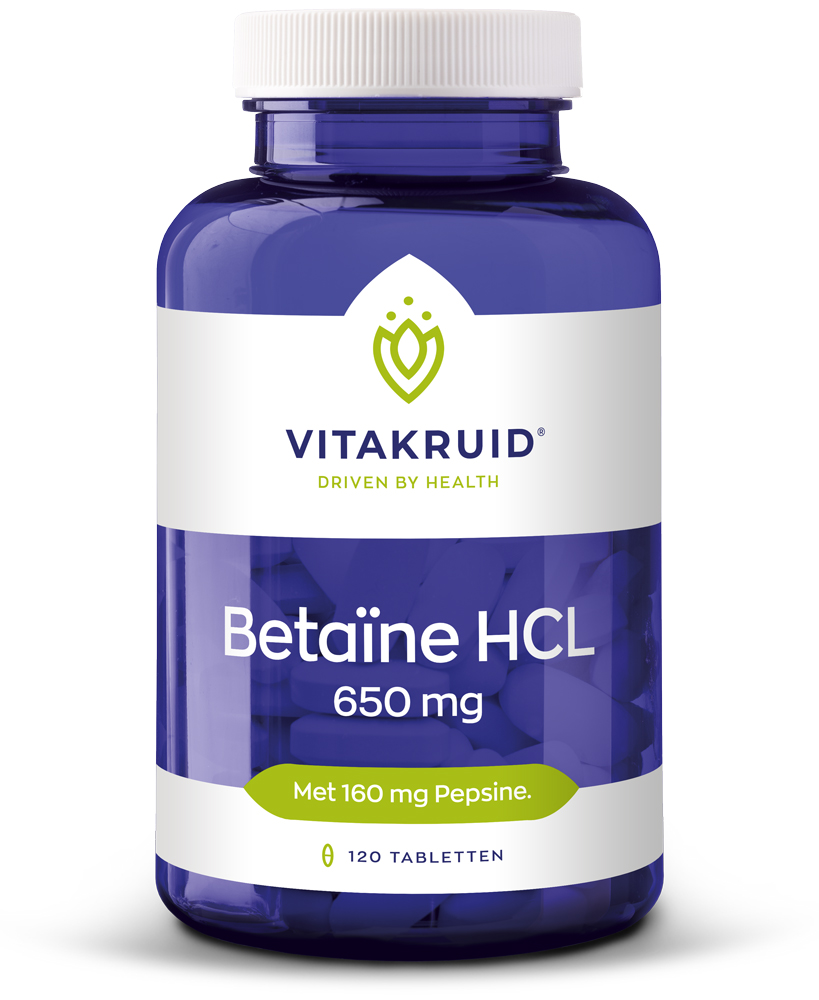 Betaïne HCL 650 mg - 120 tab
