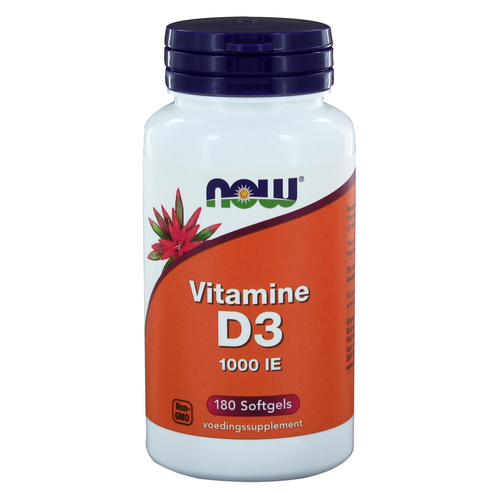 Vitamine D3 1000 iu - 180 softgels°°