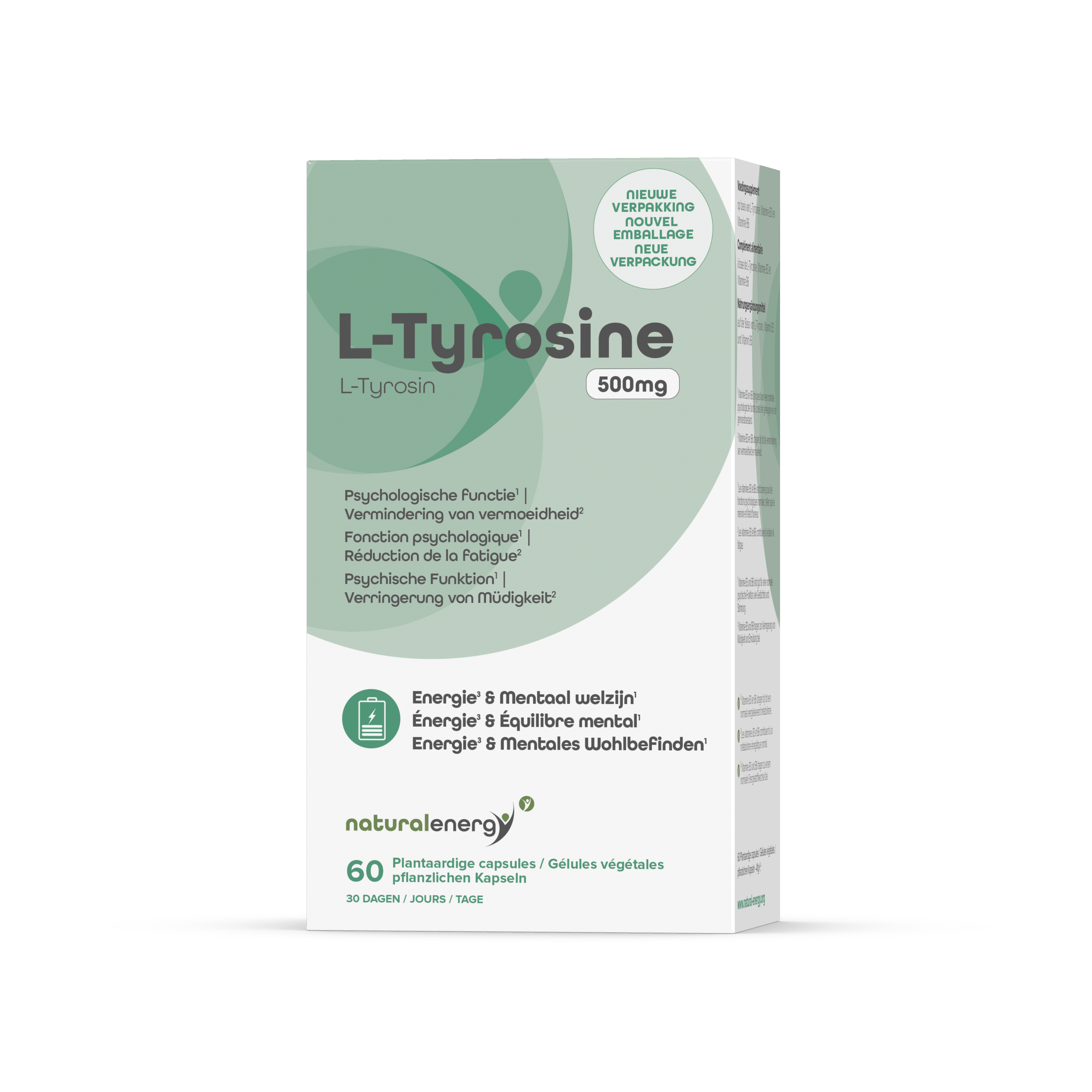 L-TYROSINE 500 MG - 60 CAPSULES