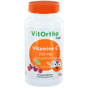 Vit C 250 mg + 25 mg Bioflav (Kind) - 60 kauwtabs