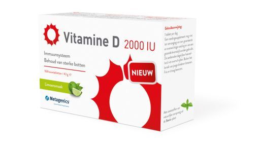 Vitamine D3 2000iu - 168 kauwtabl