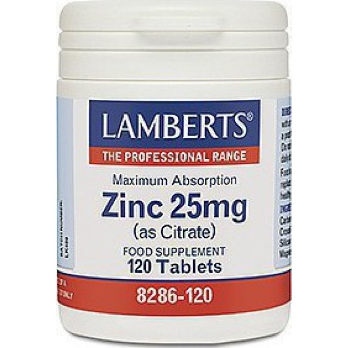 Zink Citraat (25 mg) - 120 tab 