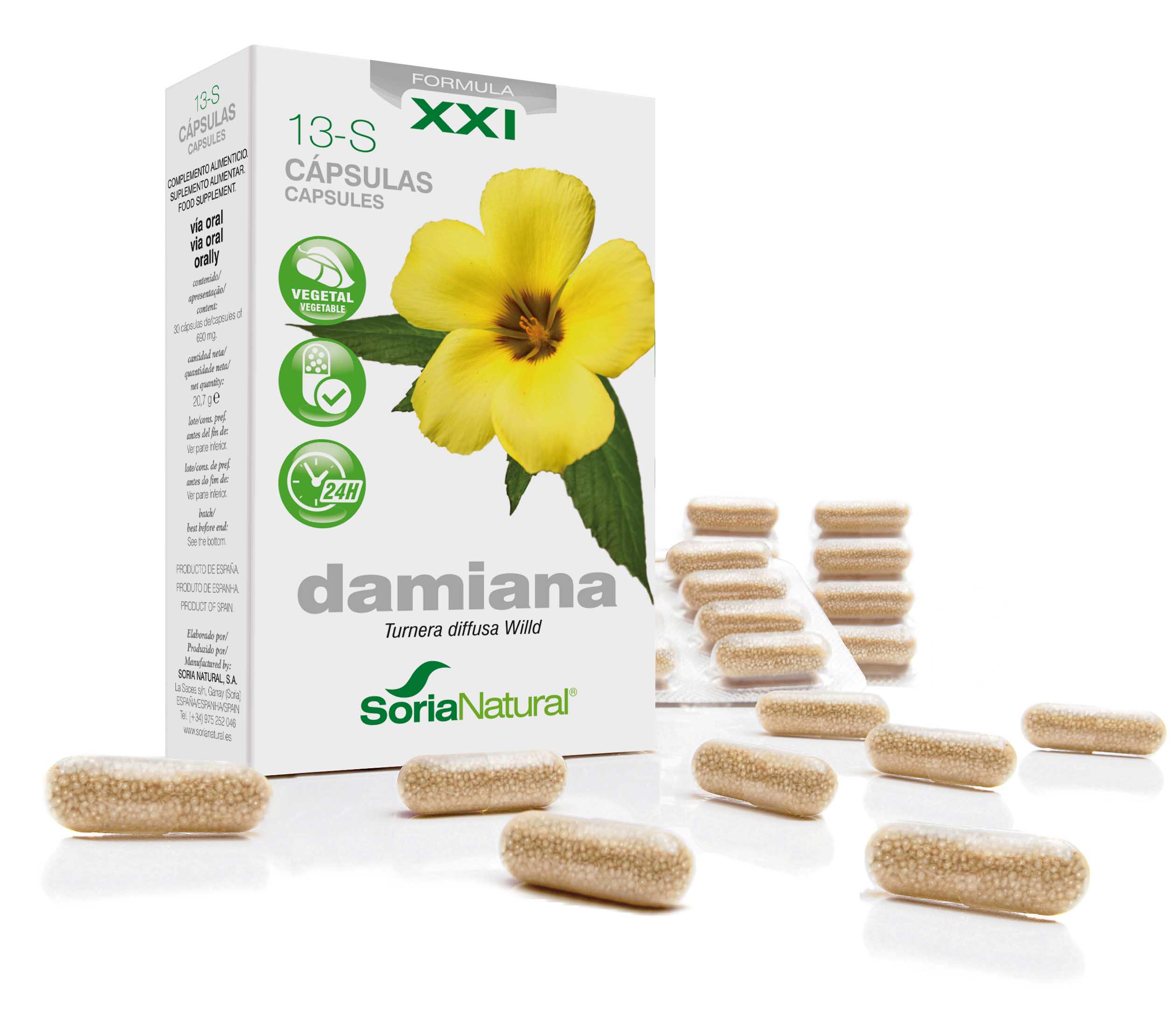 Damiana XXI 13-S : damiaan  - 300 mg°°