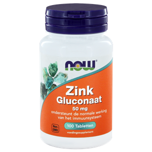 Zink Gluconaat (50 mg) - 100 tab°°