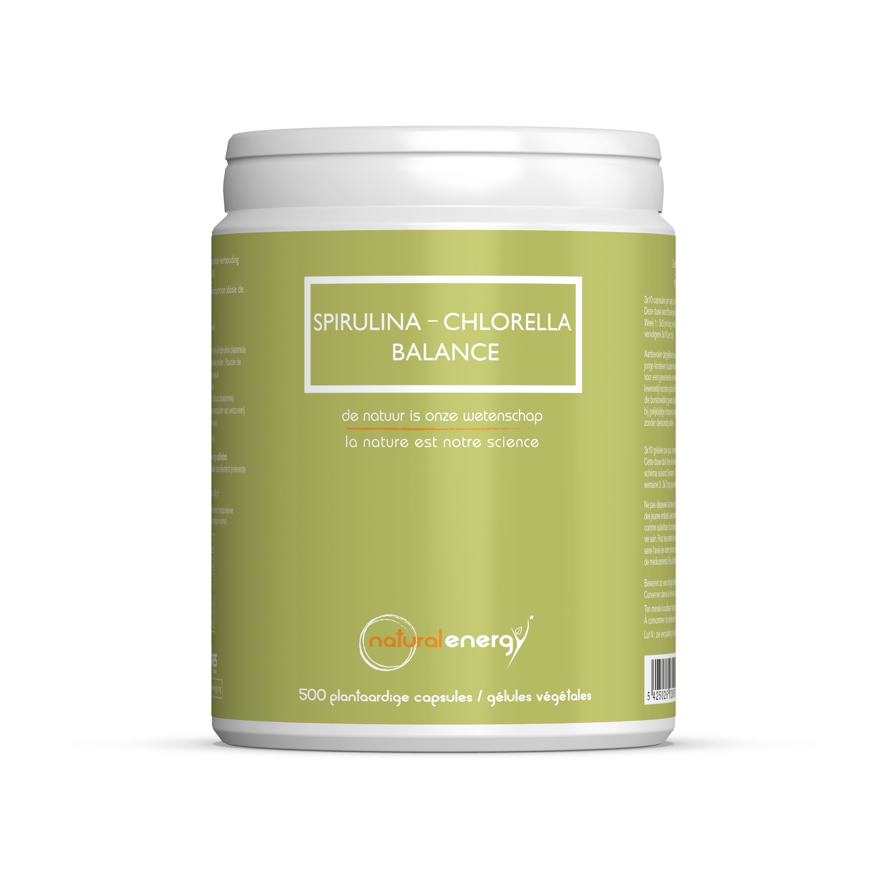 SPIRULINA-CHLORELLA BALANCE - 500 CAPSULES