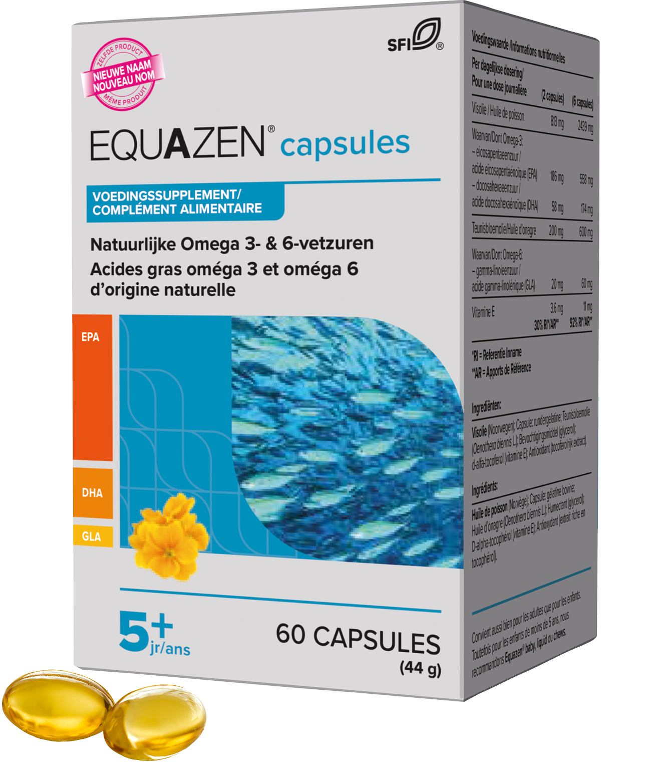 Equazen omega 3/6 (500 mg) - 60 softgels