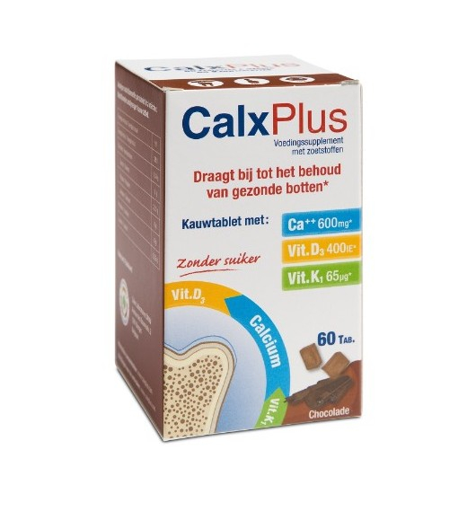 CalxPlus® Chocolade - 60 kauwtabs